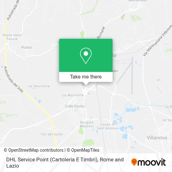 DHL Service Point (Cartoleria E Timbri) map