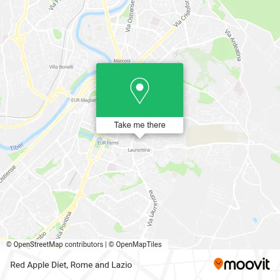Red Apple Diet map