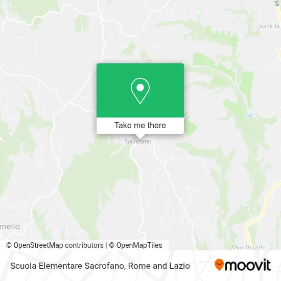 Scuola Elementare Sacrofano map