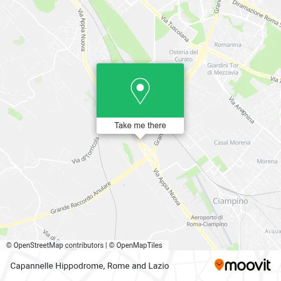 Capannelle Hippodrome map