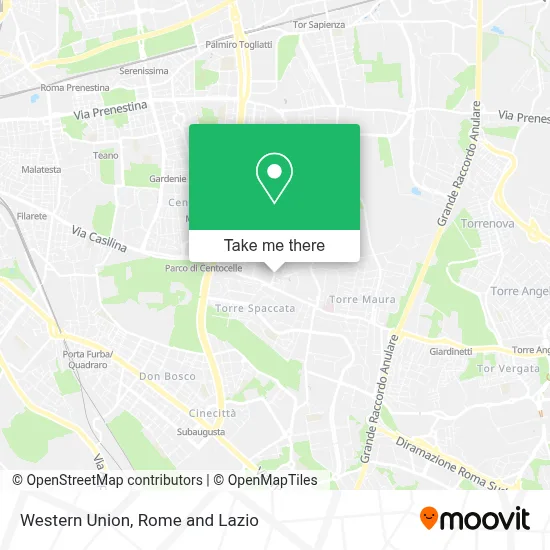 Western Union map