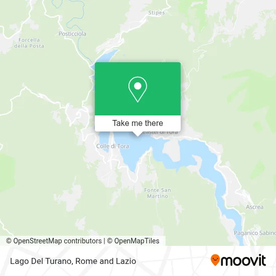 Lago Del Turano map
