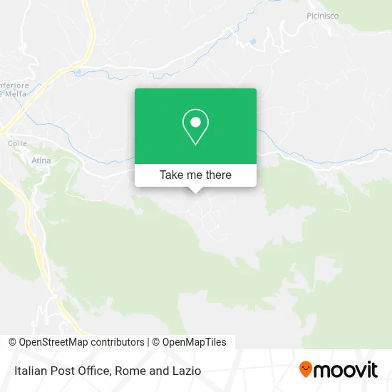 Italian Post Office map