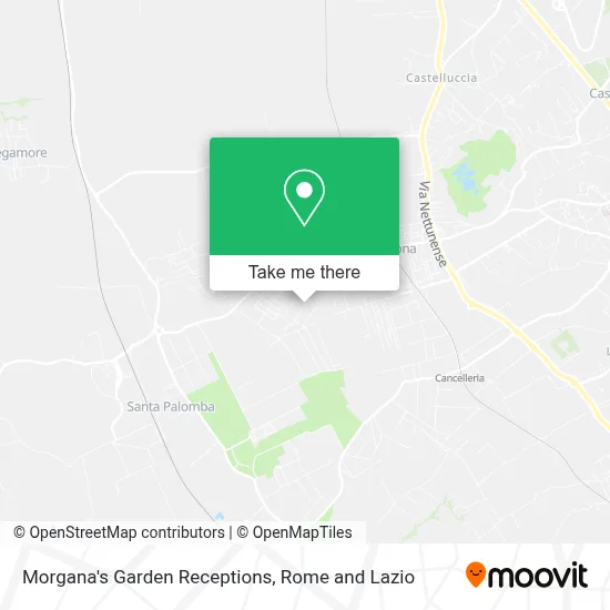 Morgana's Garden Receptions map