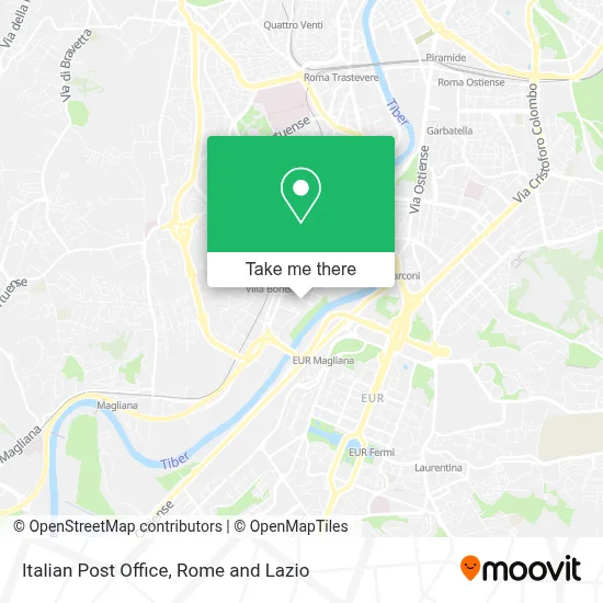 Italian Post Office map