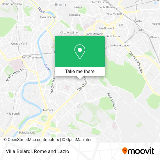 Villa Belardi map
