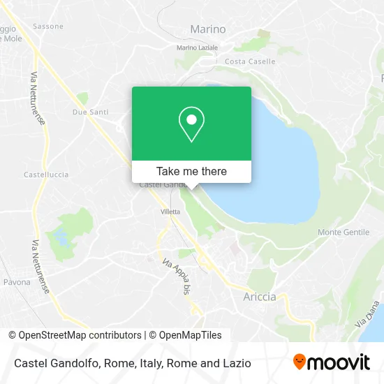 Castel Gandolfo, Rome, Italy map