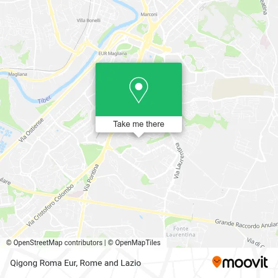 Qigong Roma Eur map