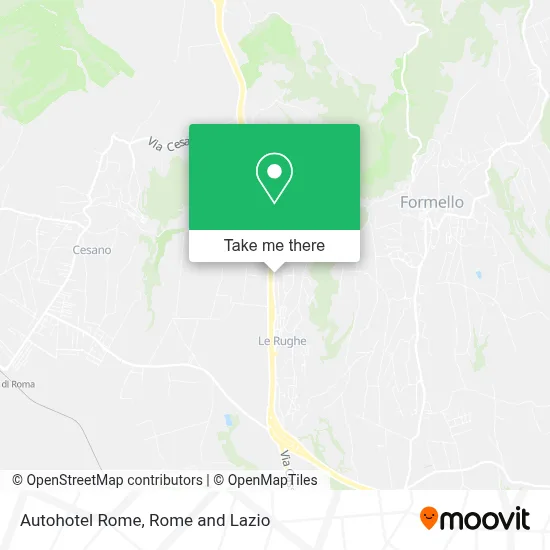 Autohotel Rome map