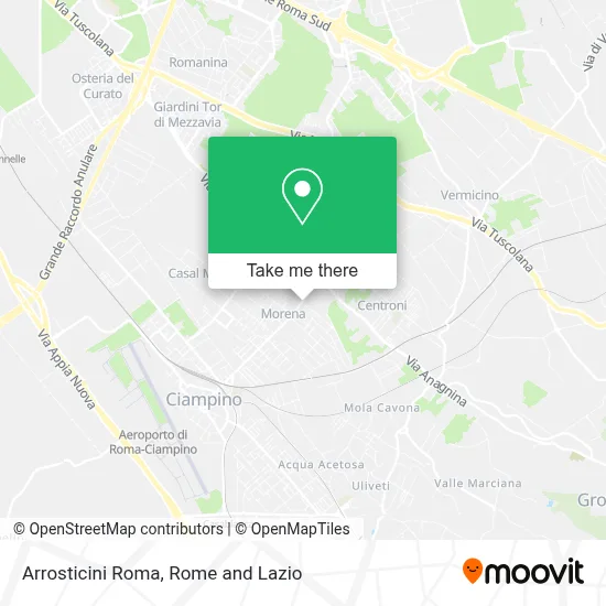 Arrosticini Roma map