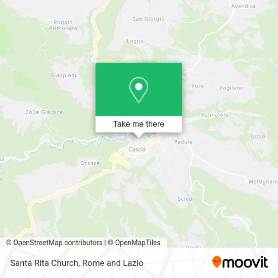 Santa Rita Church map