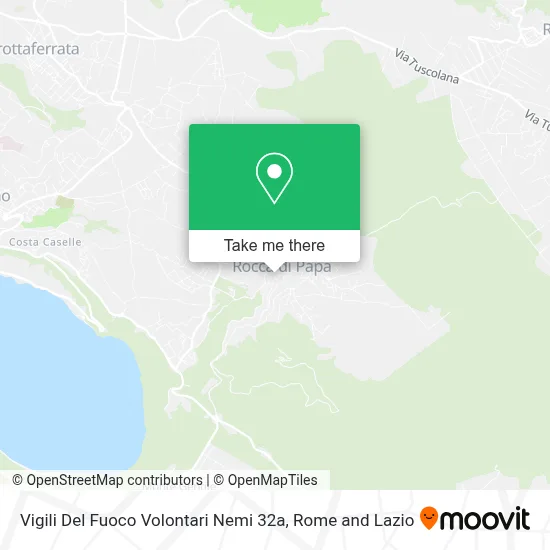 Vigili Del Fuoco Volontari Nemi 32a map