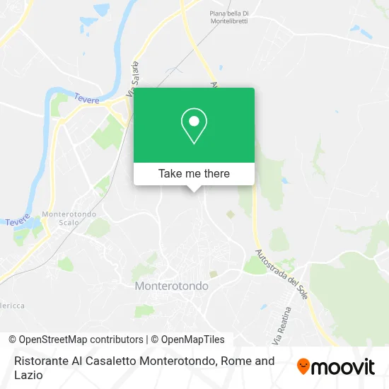 Ristorante Al Casaletto Monterotondo map