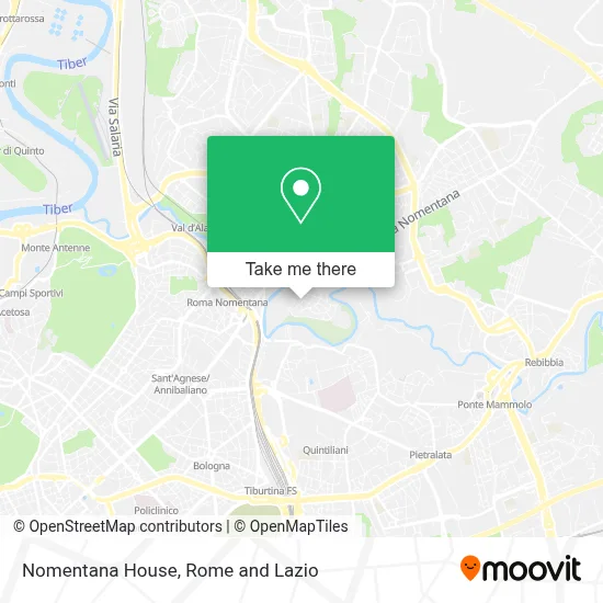 Nomentana House map