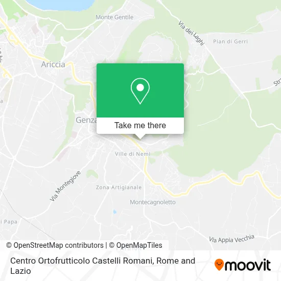 Centro Ortofrutticolo Castelli Romani map