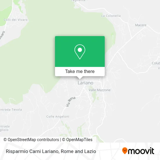 Risparmio Carni Lariano map