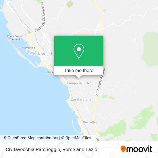 Civitavecchia Parcheggio map