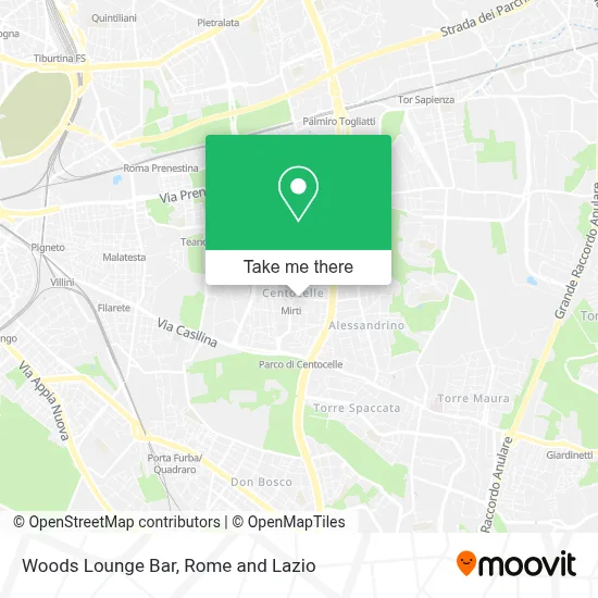 Woods Lounge Bar map