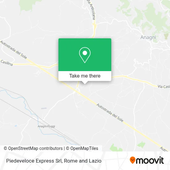 Piedeveloce Express Srl map