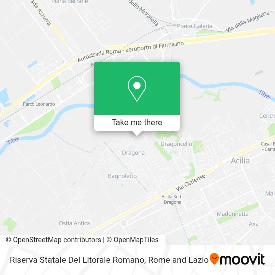 Riserva Statale Del Litorale Romano map