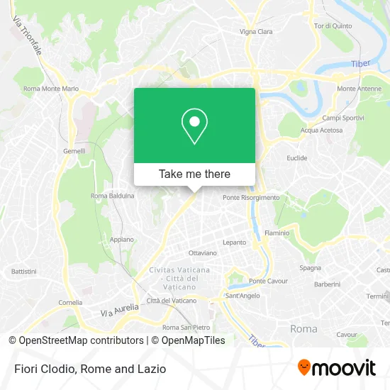 Fiori Clodio map