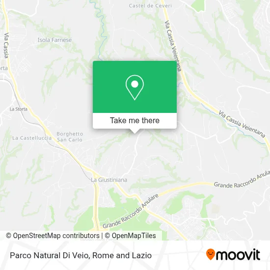 Parco Natural Di Veio map