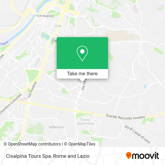 Cisalpina Tours Spa map