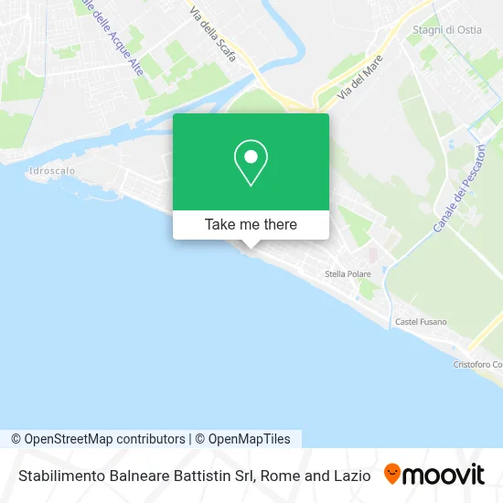 Stabilimento Balneare Battistin Srl map
