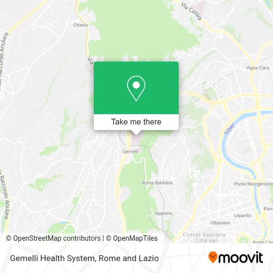 Gemelli Health System map