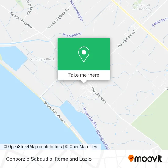 Consorzio Sabaudia map