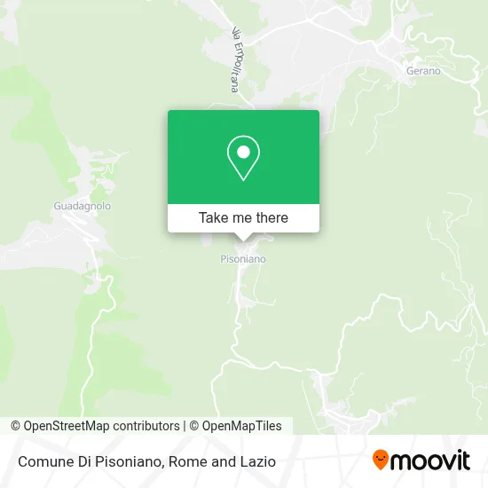 Comune Di Pisoniano map
