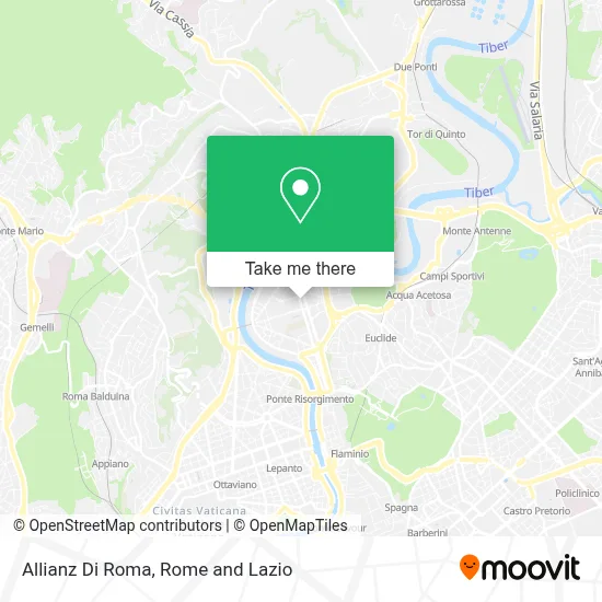 Allianz Di Roma map
