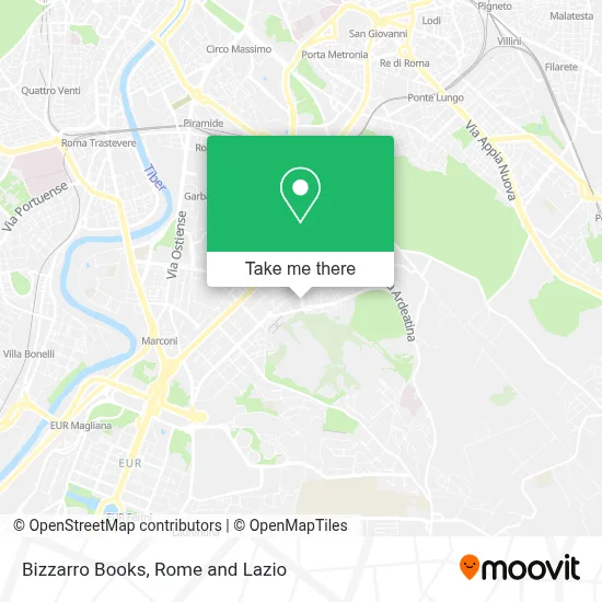 Bizzarro Books map