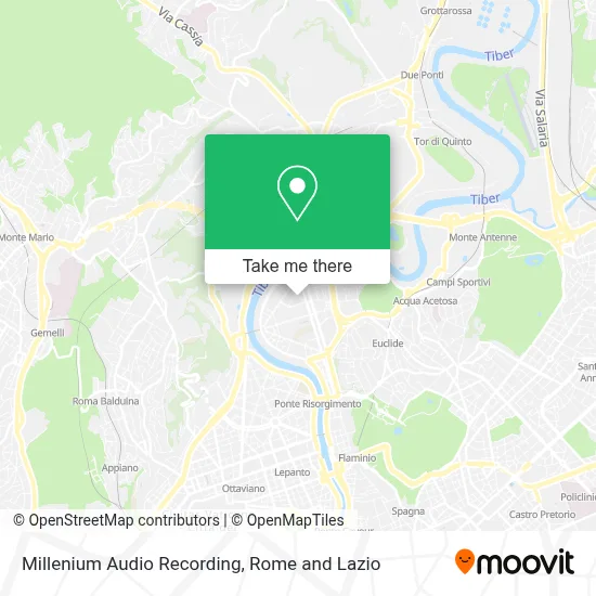 Millenium Audio Recording map