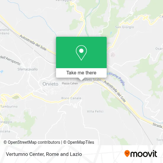 Vertumno Center map