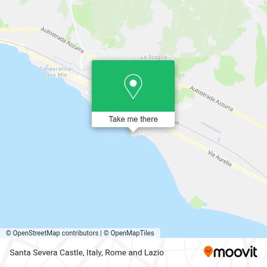 Santa Severa Castle, Italy map