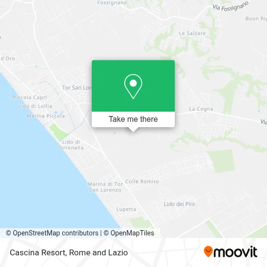 Cascina Resort map