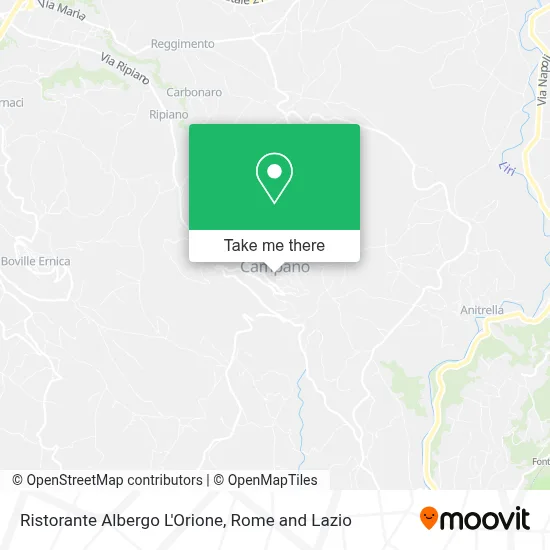 Ristorante Albergo L'Orione map