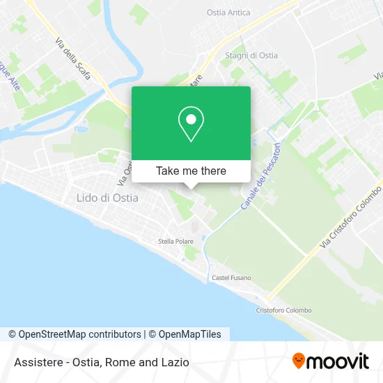 Assistere - Ostia map