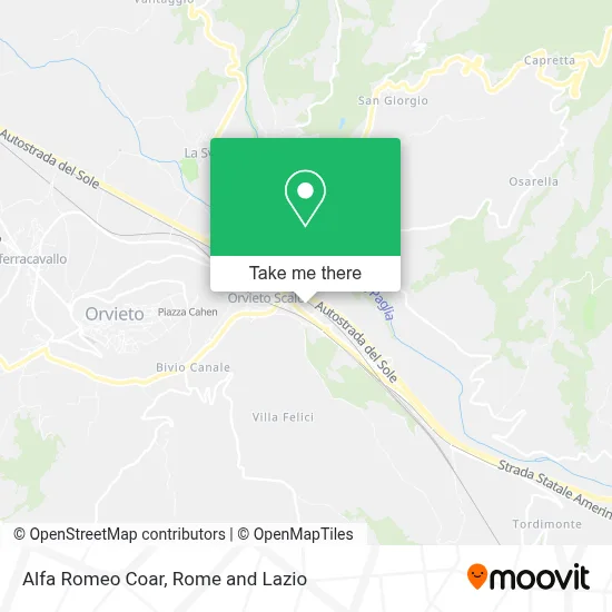 Alfa Romeo Coar map