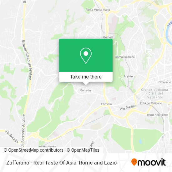 Zafferano - Real Taste Of Asia map