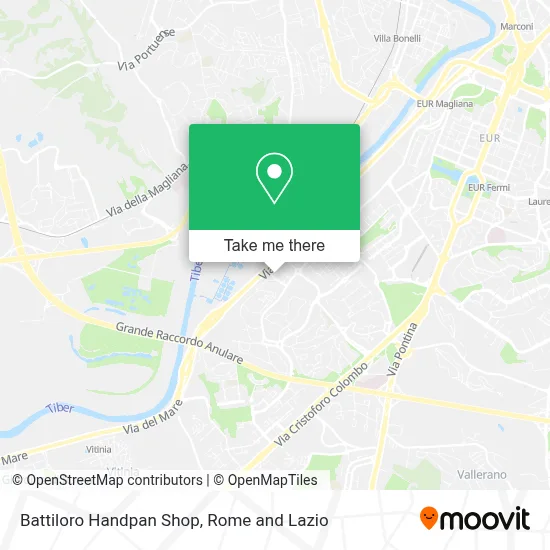 Battiloro Handpan Shop map