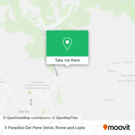 Il Paradiso Del Pane Veroli map