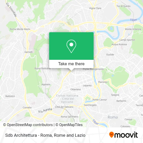 Sdb Architettura - Roma map
