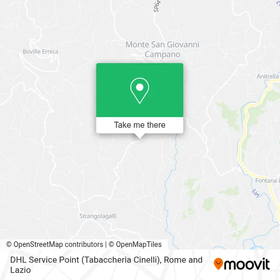 DHL Service Point (Tabaccheria Cinelli) map