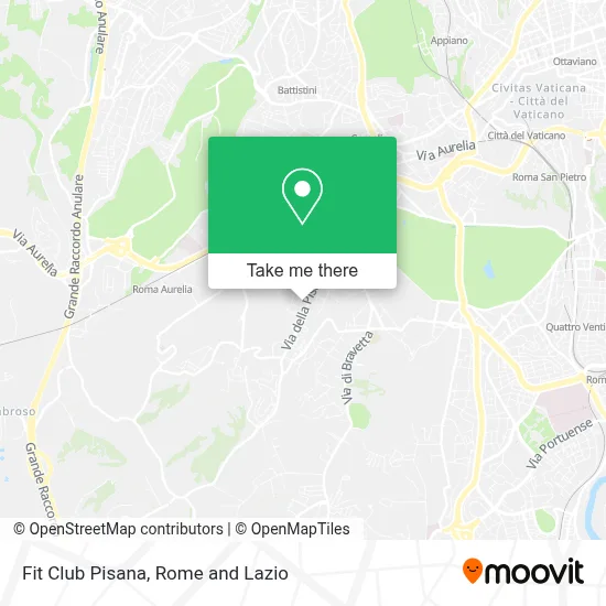 Fit Club Pisana map