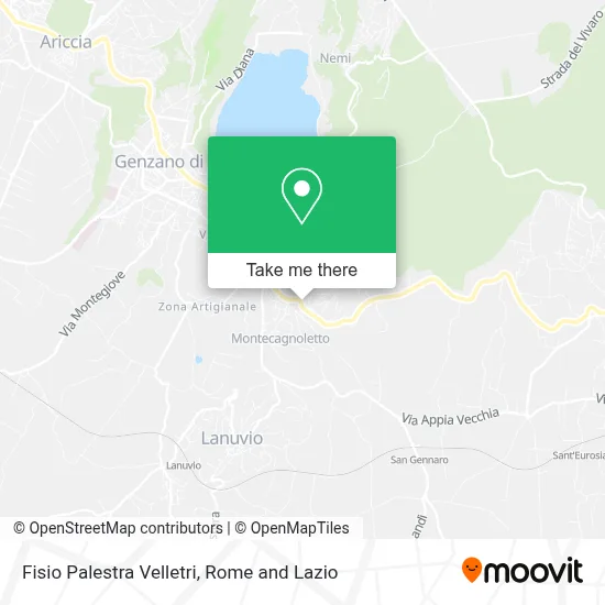 Fisio Palestra Velletri map