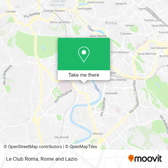 Le Club Roma map