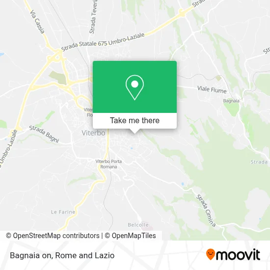 Bagnaia on map