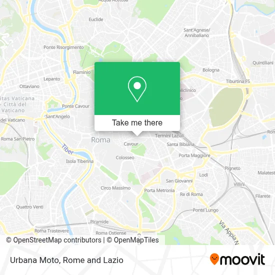Urbana Moto map